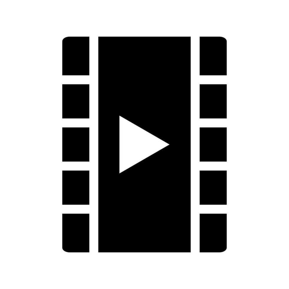 Play Video vector icon. symbols for web and mobile applications on editable white background.