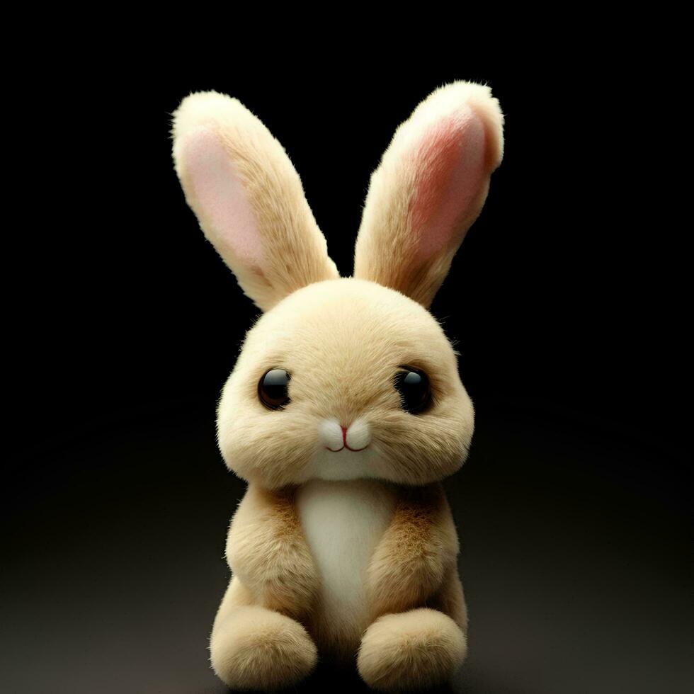 AI Generated Isolated Bunny Doll photo