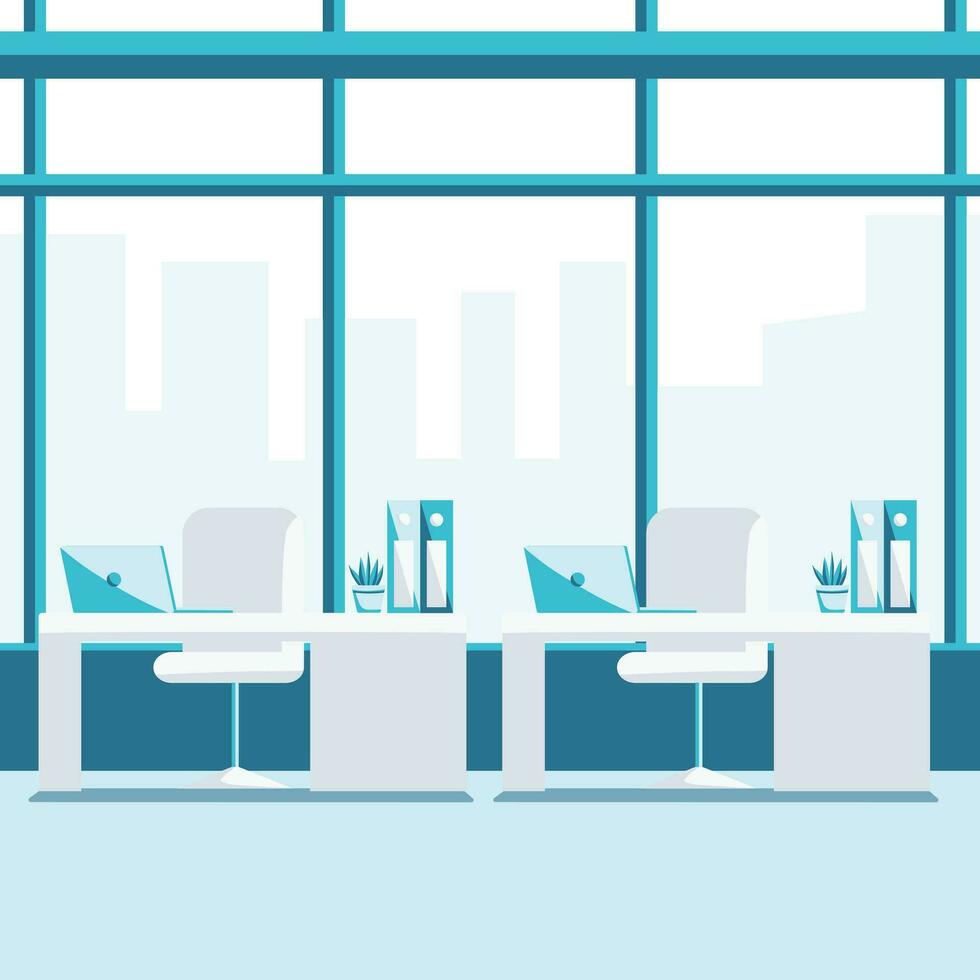 Office view illustration vector