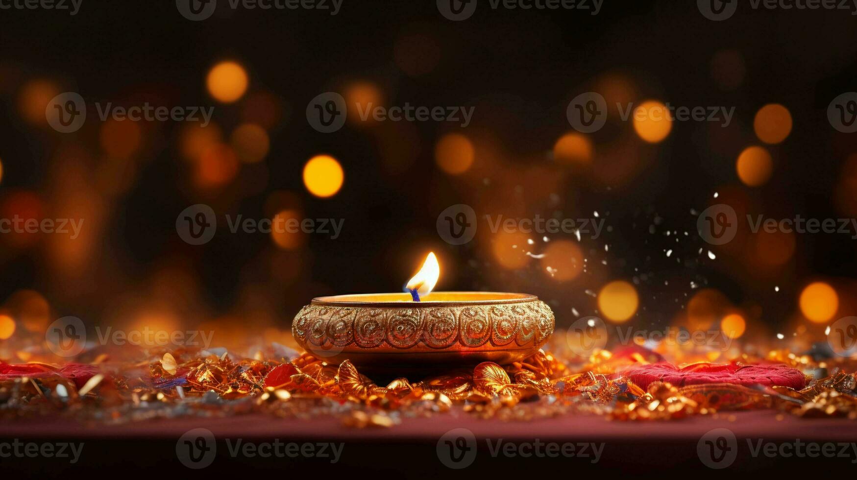 Dazzling Diwali Banner. Capturing the brilliance and beauty of the Festival of Lights photo