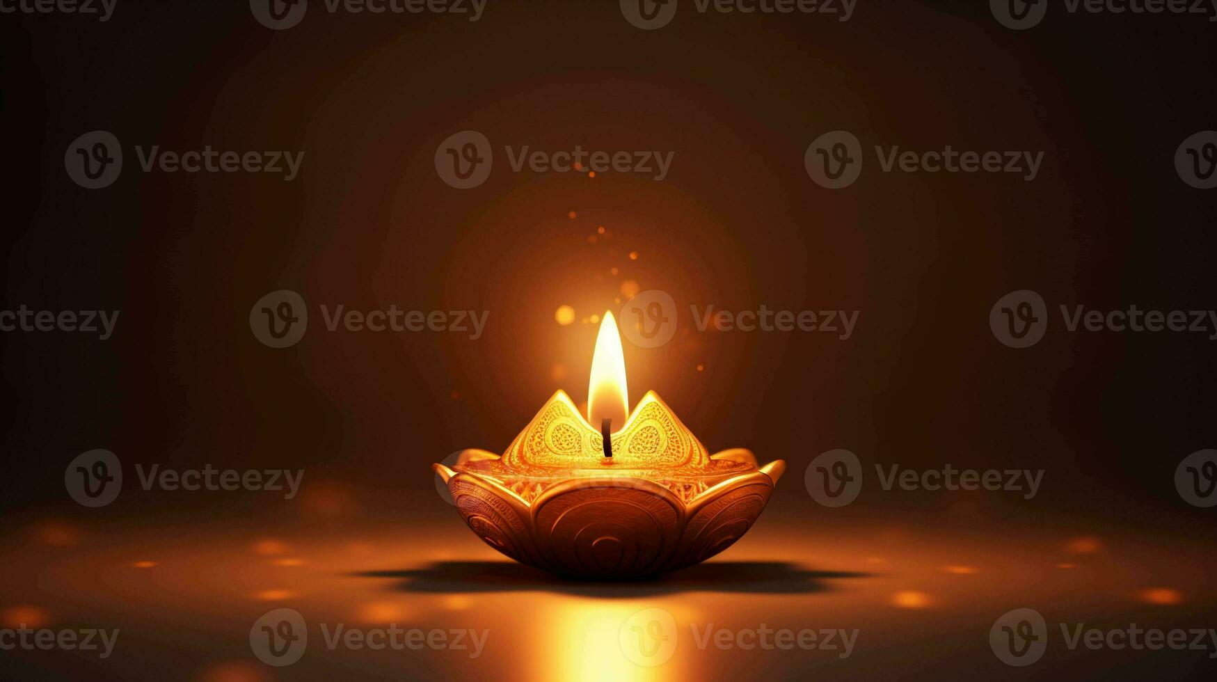 3D Diwali Candle. Elegance in Simplicity photo