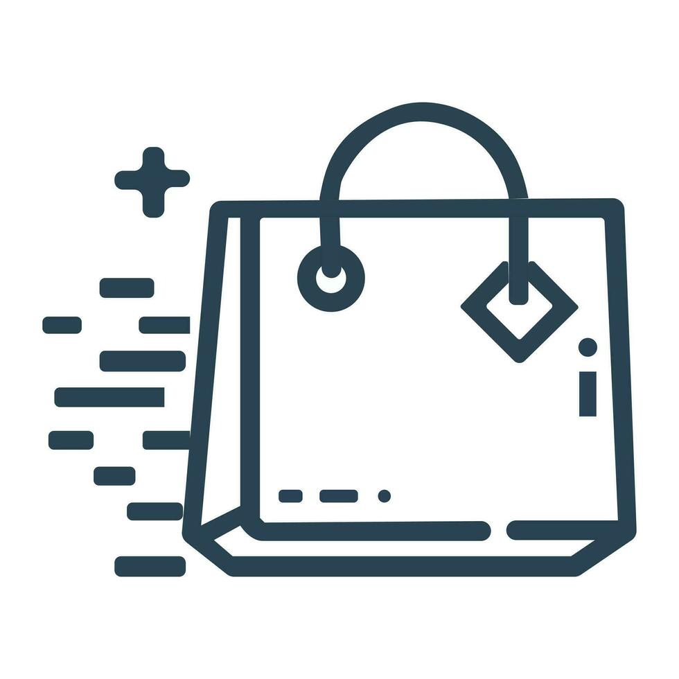 shopping bag for vector icon