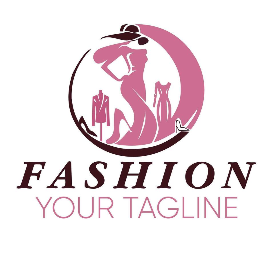 women's beauty, clothing and accessories, tailoring, designer-drawn art, vintage logos, and fashion vector