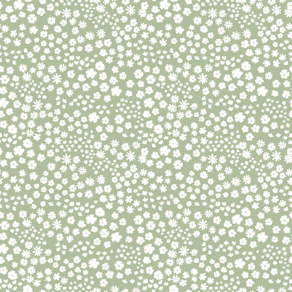 Blooming midsummer meadow seamless pattern. Flower background for fashion, wallpapers, print. vector