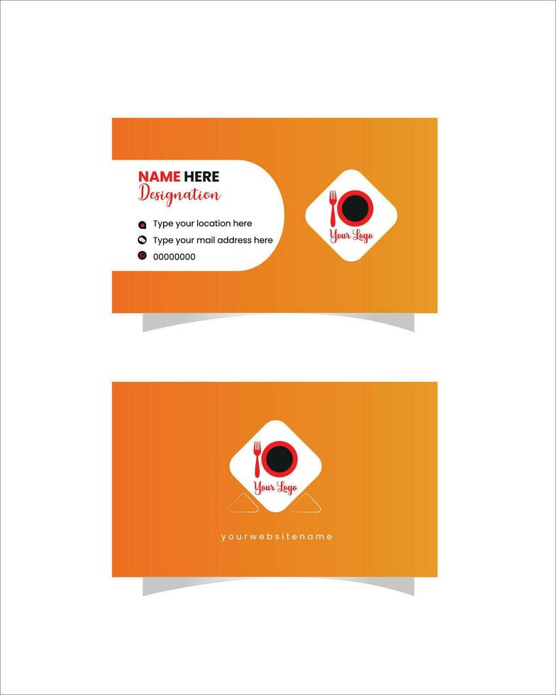 Business card design vector