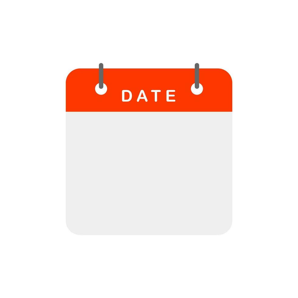 Calendar icon vector design illustration isolated on white background