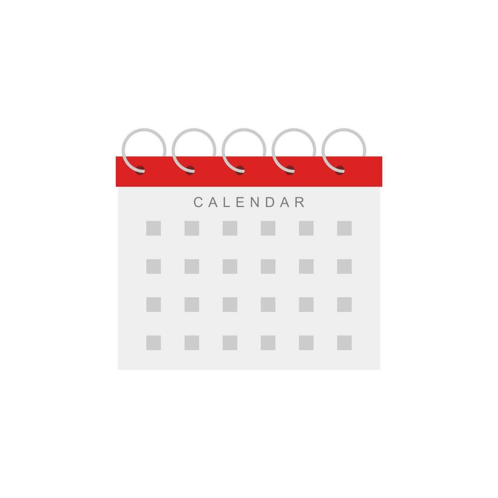 Calendar icon vector design illustration isolated on white background