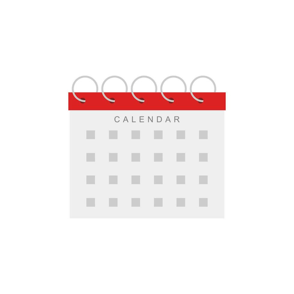 Calendar icon vector design illustration isolated on white background