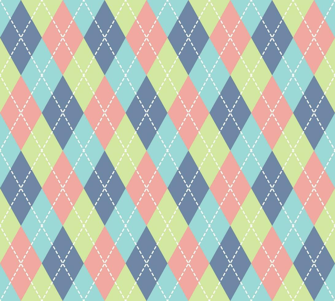 Argyle Pattern vector ,Fabric texture background