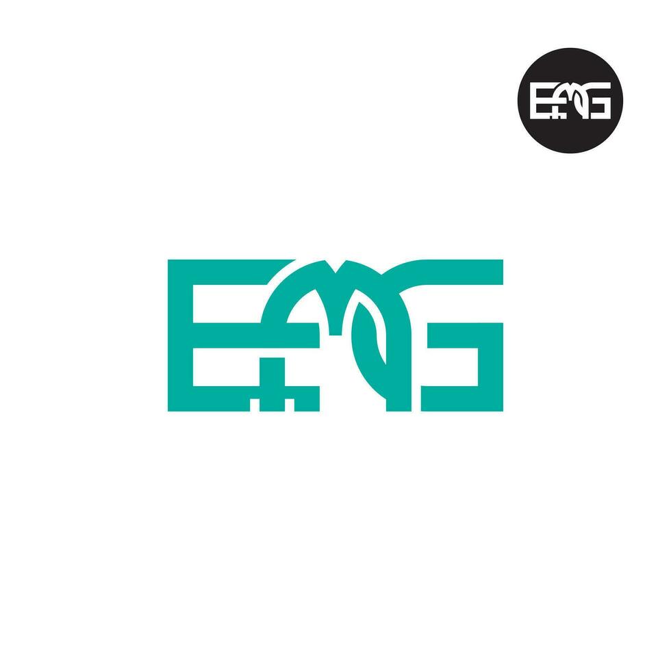 Letter EMG Monogram Logo Design vector
