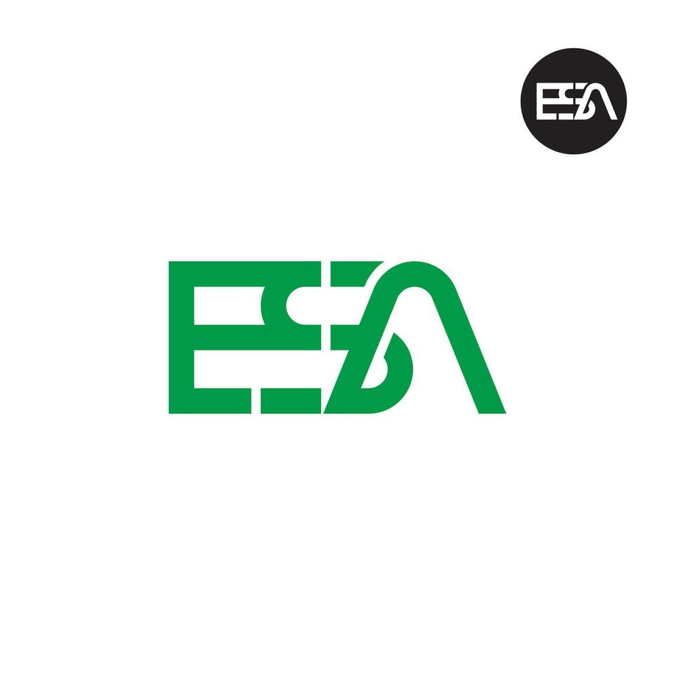 Letter ESA Monogram Logo Design vector