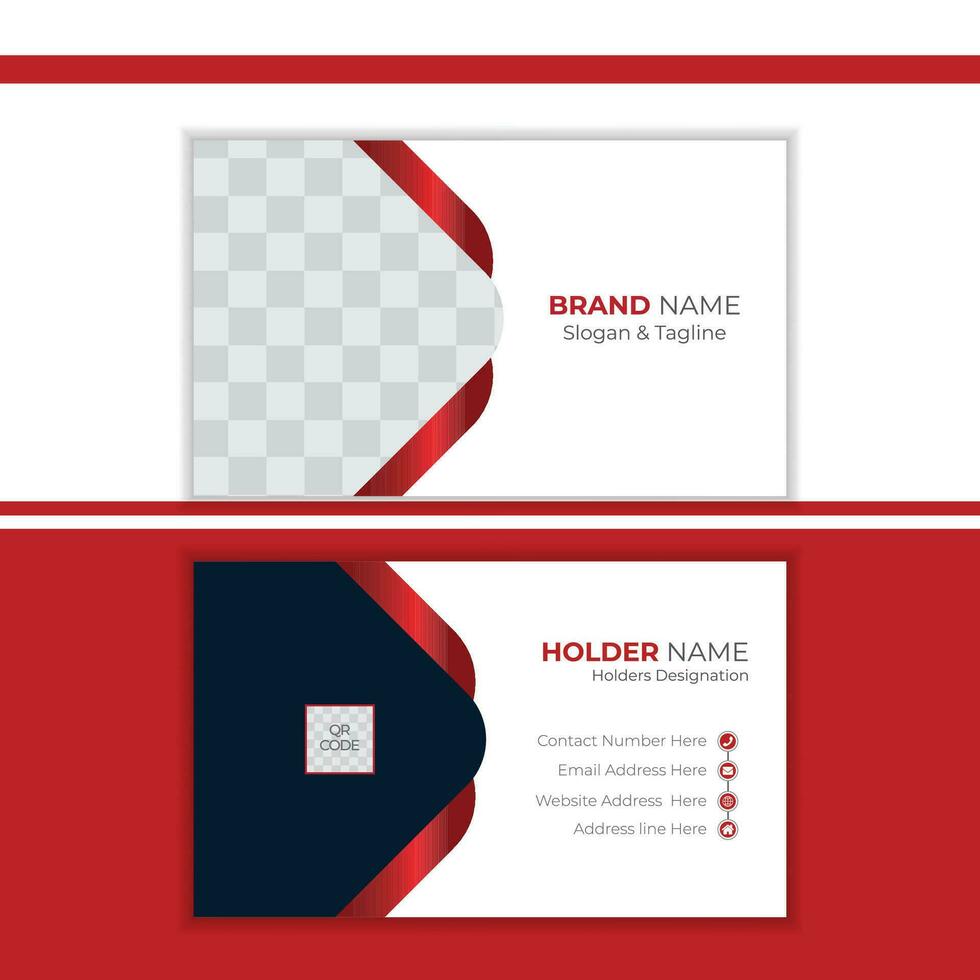 Professional business card design template vector