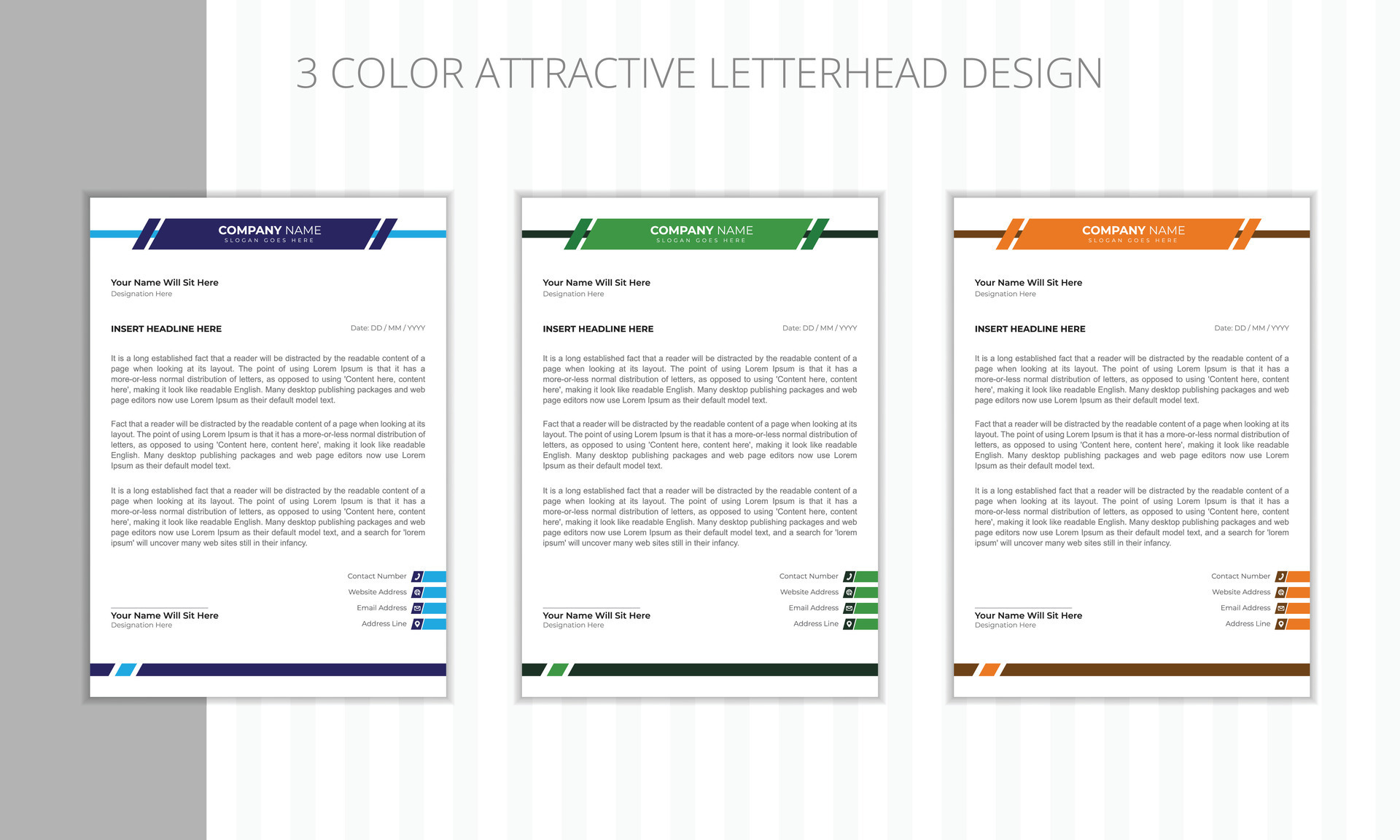 Abstract Business Letterhead Design 32311106 Vector Art at Vecteezy