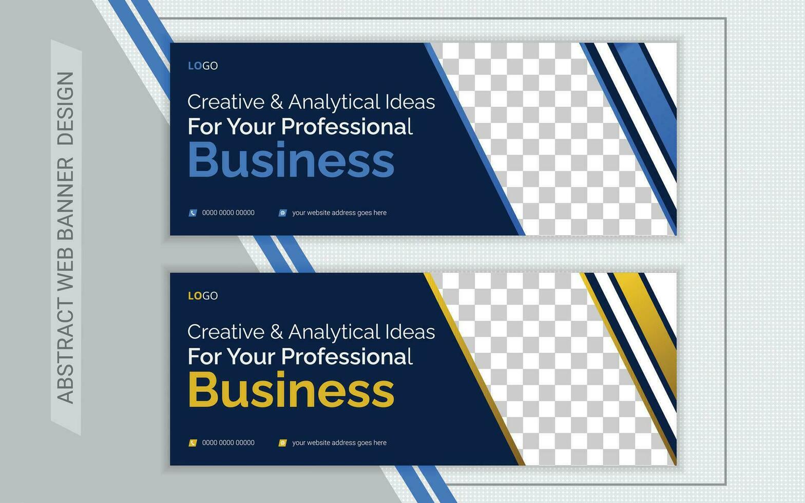 Corporate web banner Design Layout vector