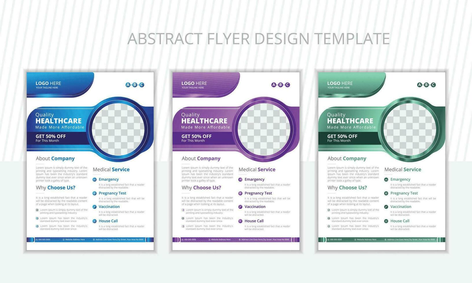 Stylish Flyer design layout vector