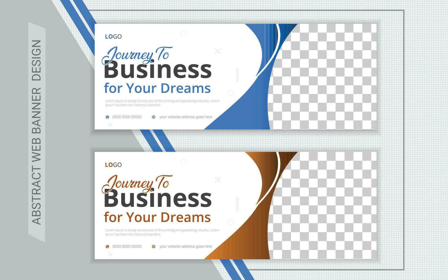 business company web banner design vector