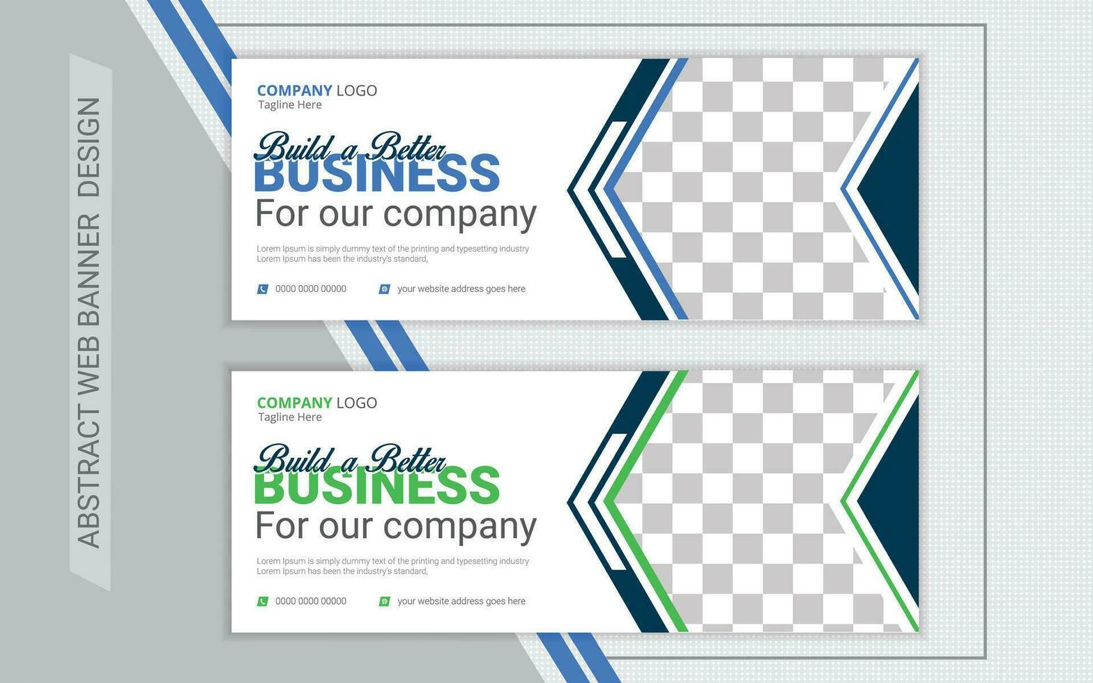 Corporate web banner Design Layout vector