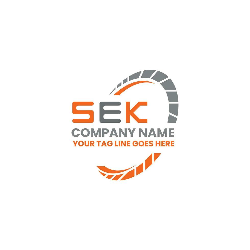 SEK letter logo vector design, SEK simple and modern logo. SEK luxurious alphabet design