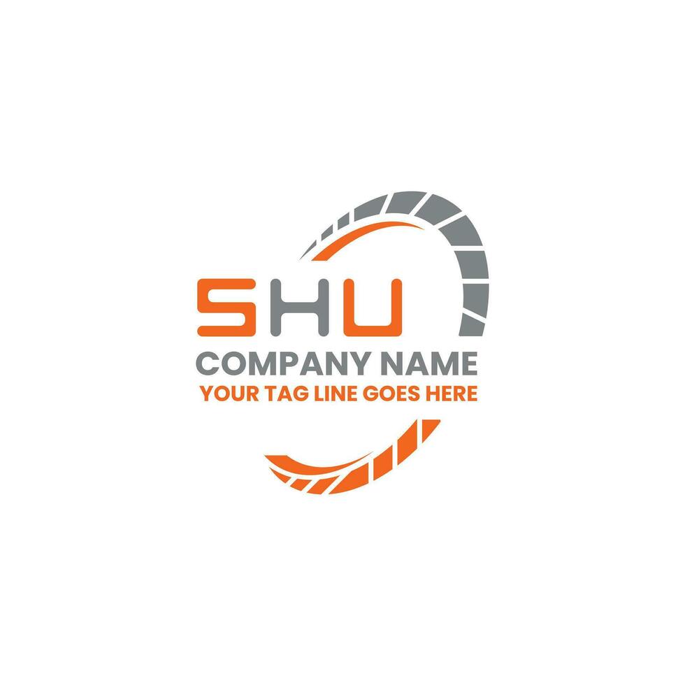 SHU letter logo vector design, SHU simple and modern logo. SHU luxurious alphabet design