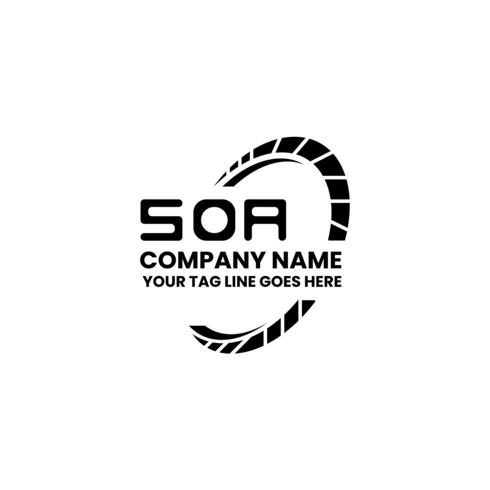 SOA letter logo vector design, SOA simple and modern logo. SOA luxurious alphabet design