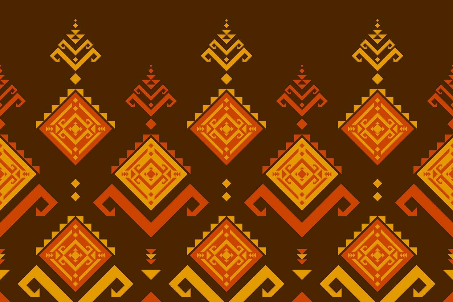 Abstract ethnic pattern art. Geometric seamless pattern in tribal, folk embroidery, and Mexican style. vector