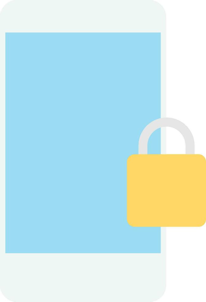 Padlock Phone Security vector