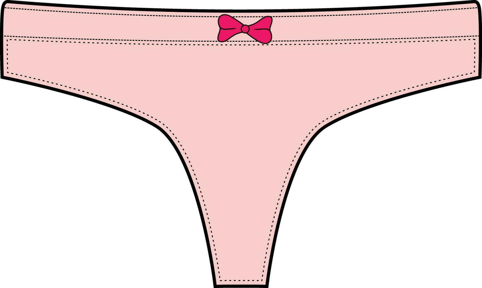 Women panties underpants vector illustration.