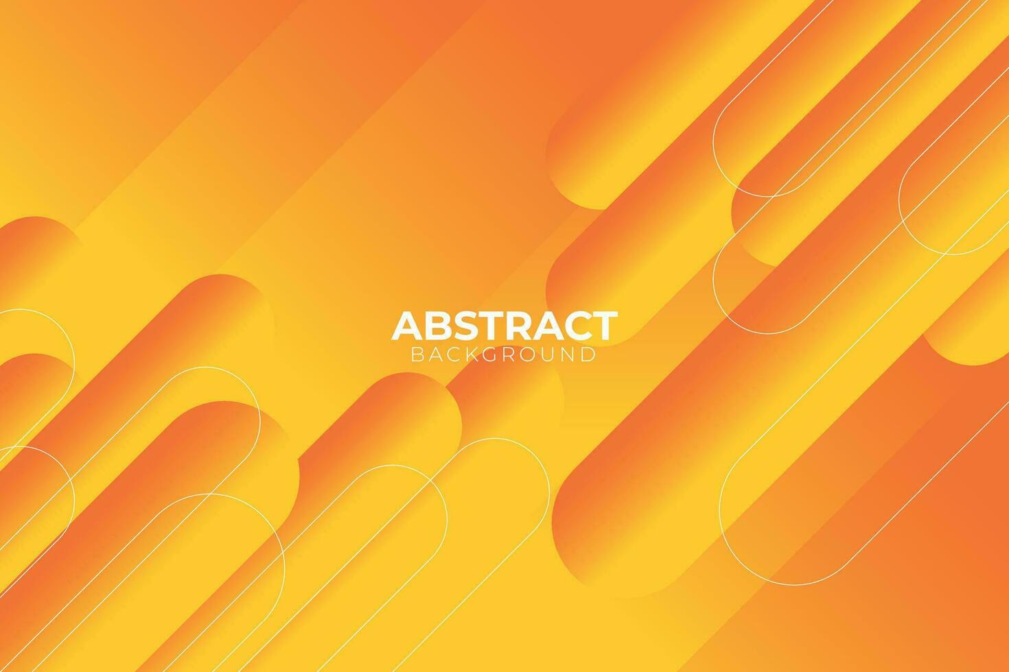 Orange gradient geometric shape background vector