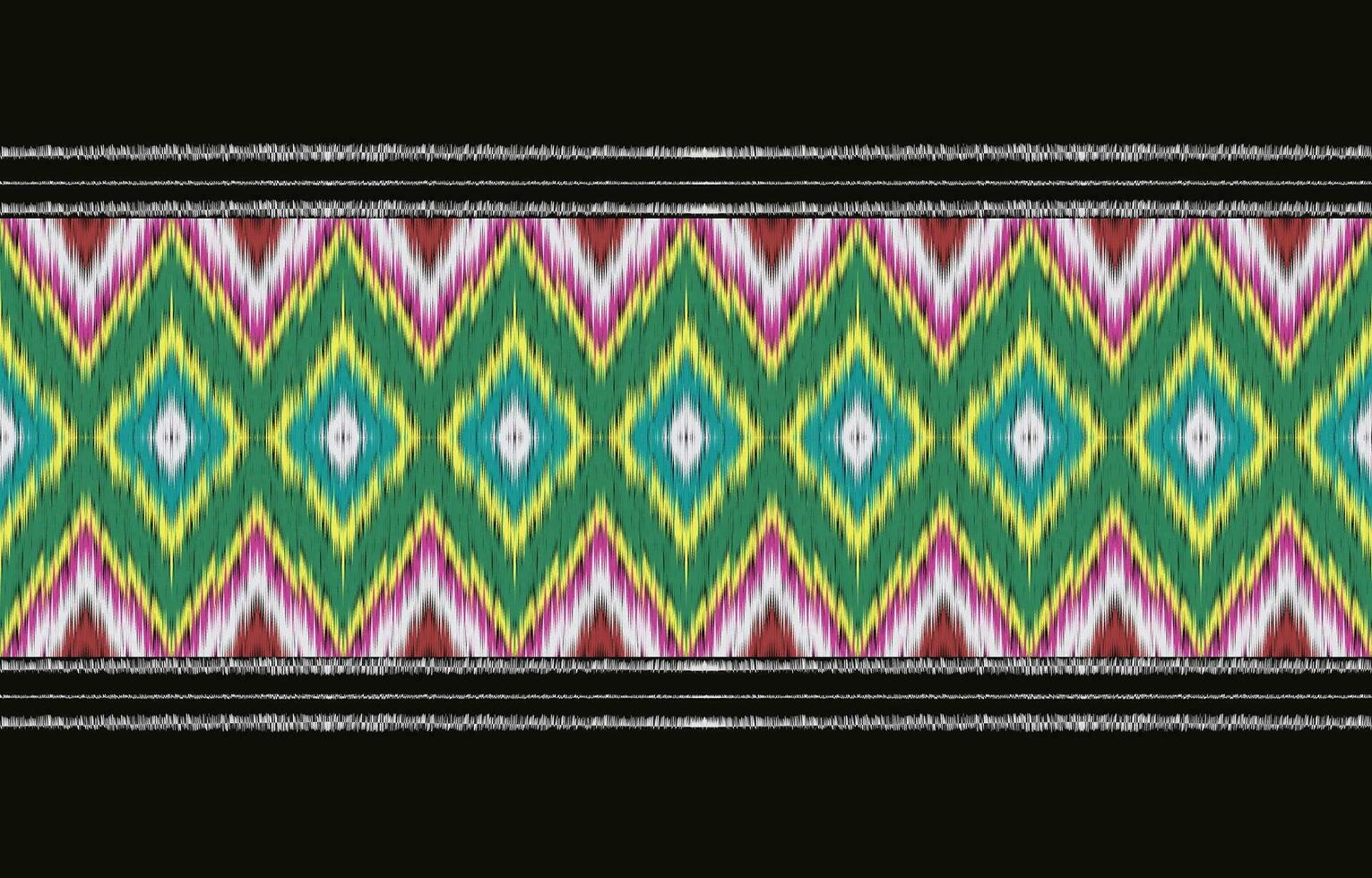Ethnic abstract ikat art. Aztec ornament print. geometric ethnic pattern seamless  color oriental.  Design for background ,curtain, carpet, wallpaper, clothing, wrapping, Batik, vector illustration.