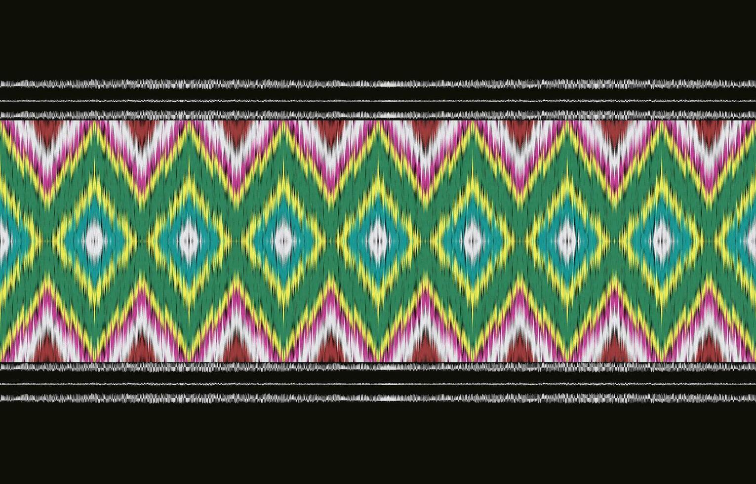 étnico resumen ikat Arte. azteca ornamento impresión. geométrico étnico modelo sin costura color oriental. diseño para antecedentes ,cortina, alfombra, fondo de pantalla, ropa, envase, batik, vector ilustración.