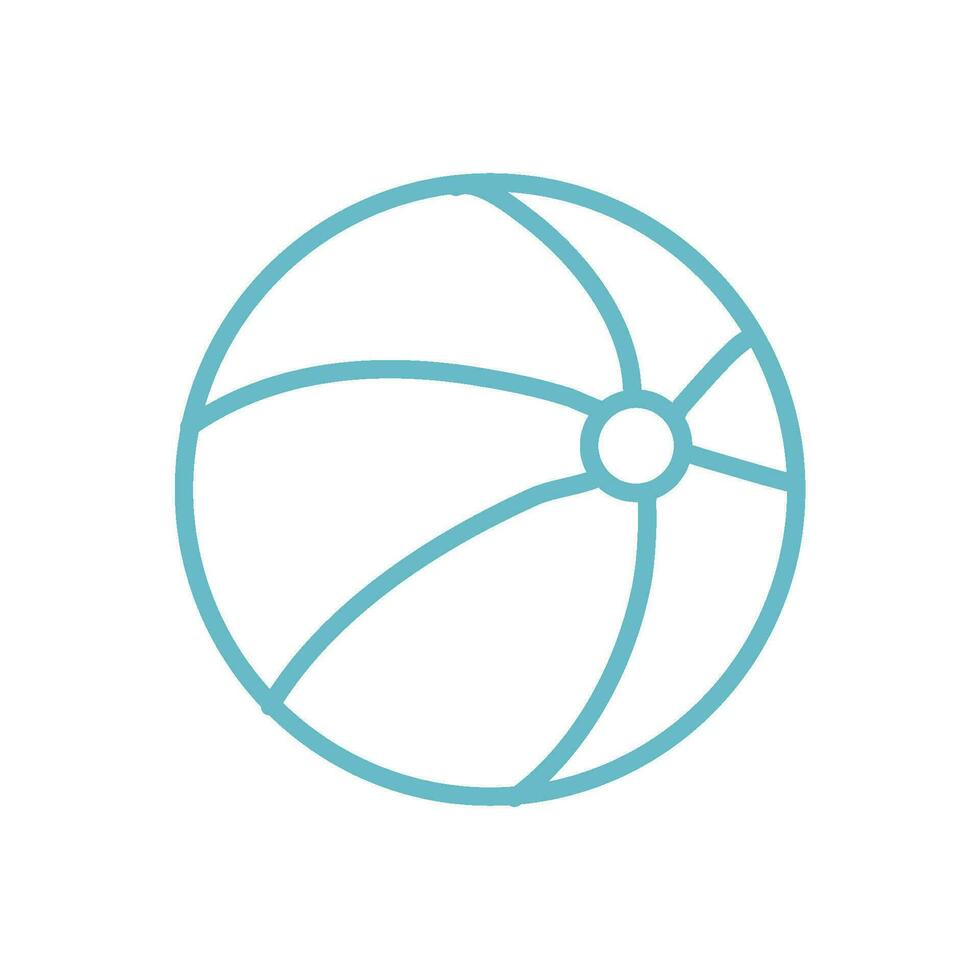 hand drawn beach ball outline 32312574 Vector Art at Vecteezy