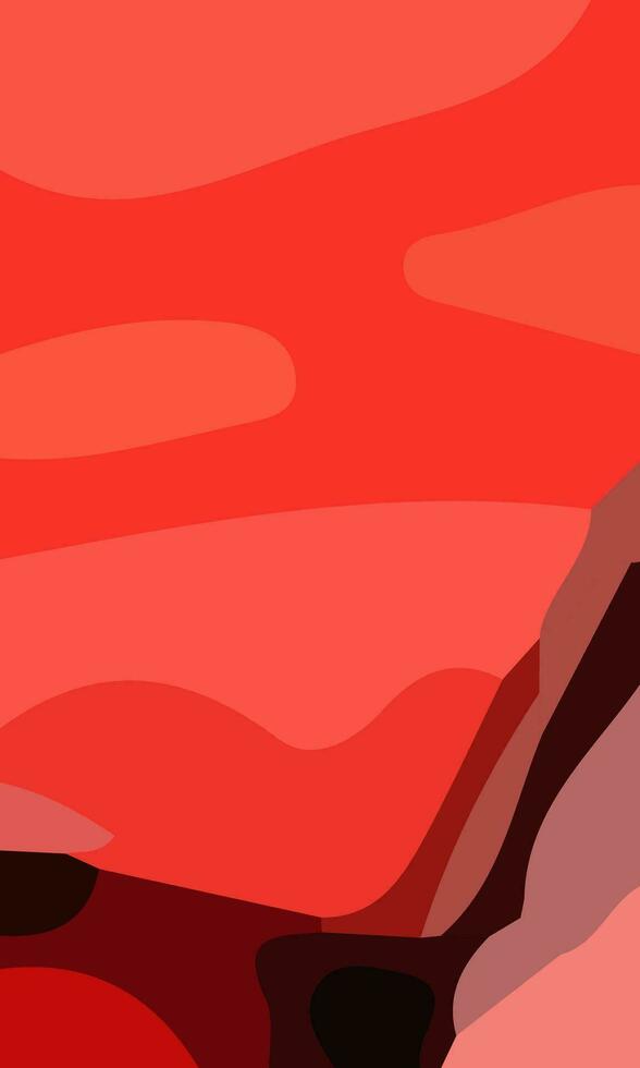 Aesthetic red abstract background with copy space area. Suitable for poster and banner vector