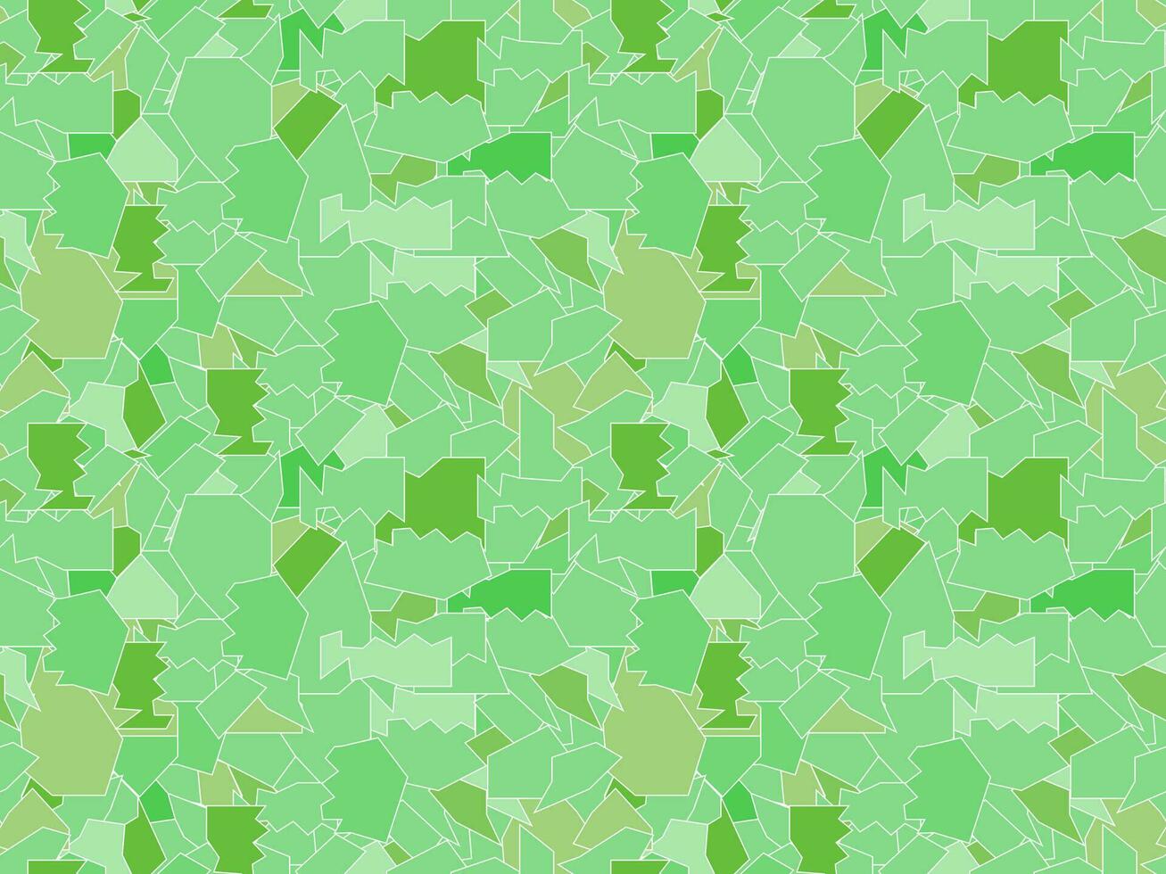 Seamless pattern of mosaics, pieces of broken glass, ice in green colors vector