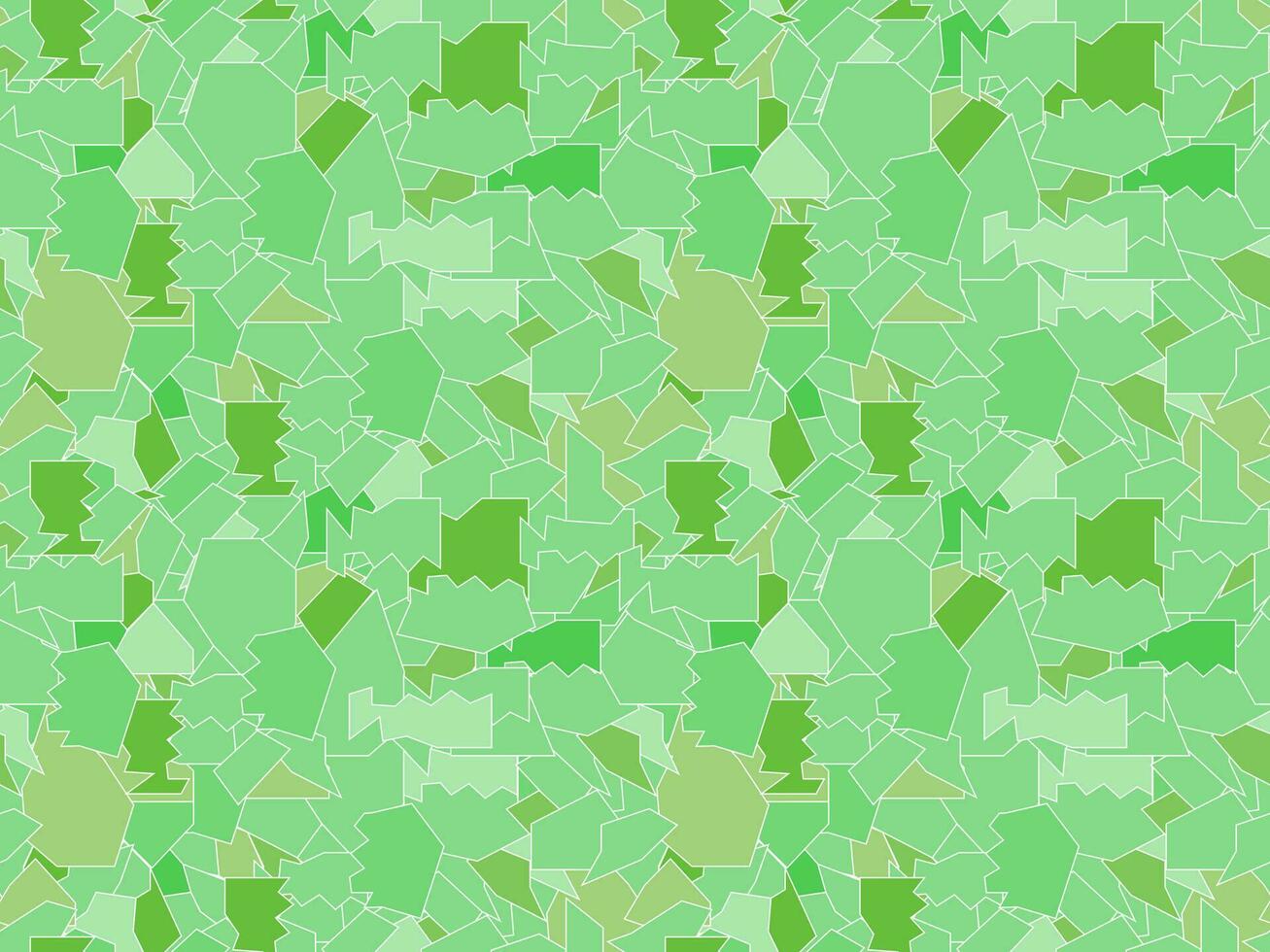 Seamless pattern of mosaics, pieces of broken glass, ice in green colors vector