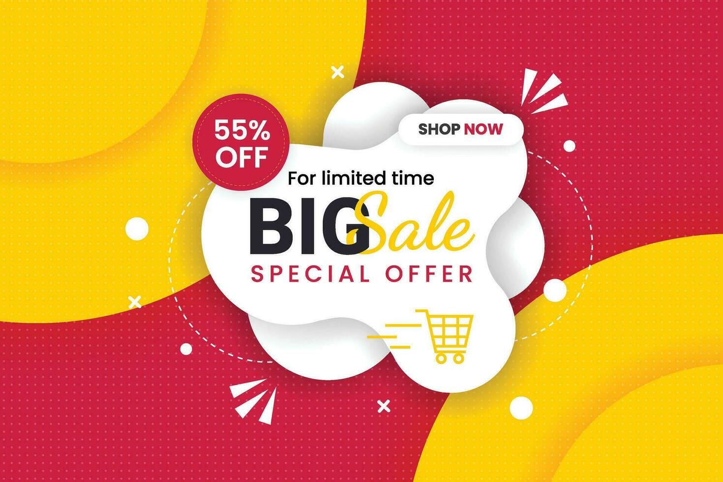 Mega sale  banner set promotion with the yellow background and  super offer banner template with editable text effect vector