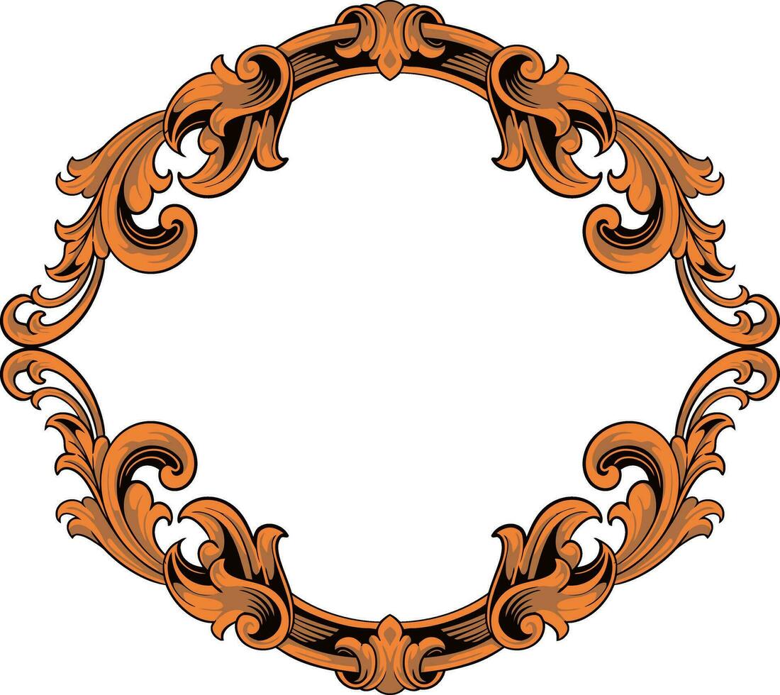 marco ornamento Clásico clásico elemento decoración vector