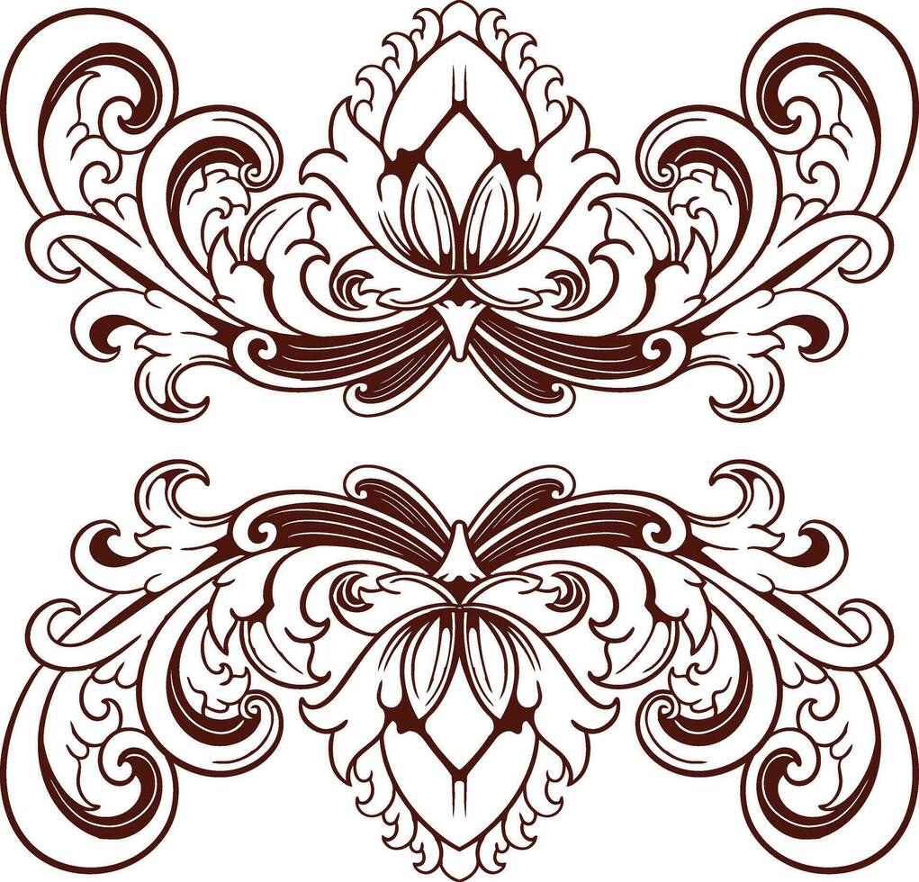 marco ornamento Clásico clásico elemento decoración vector