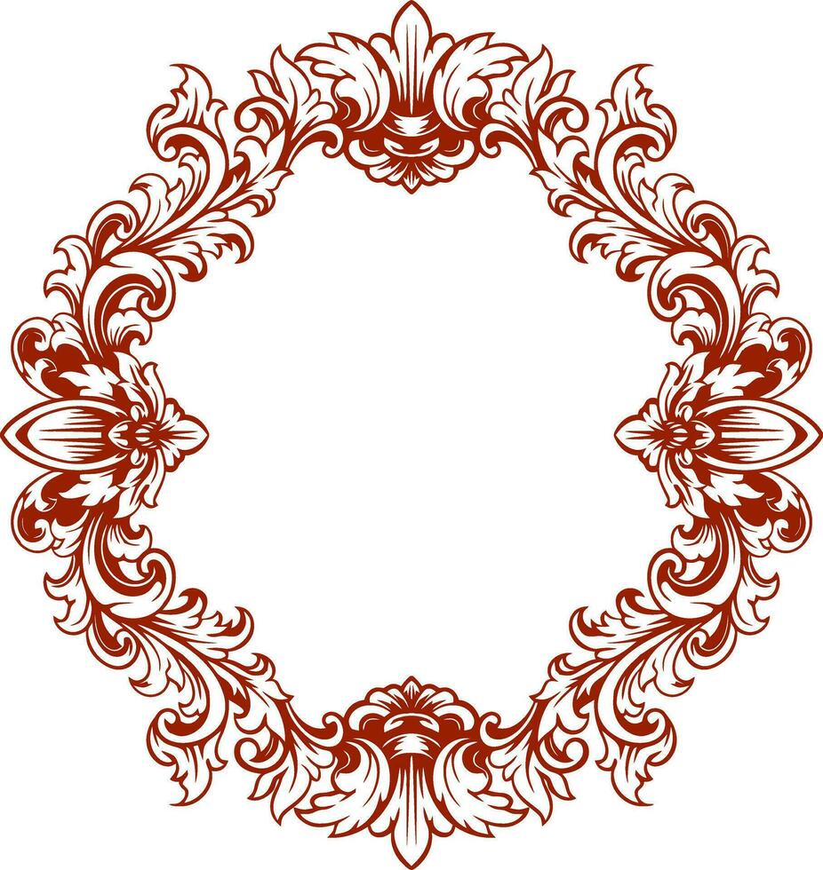 Frame ornament vintage classic element decoration vector
