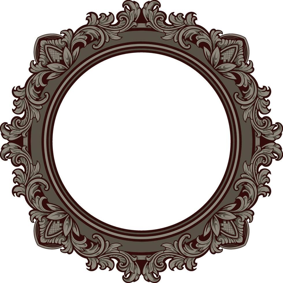 Frame ornament vintage classic element decoration vector