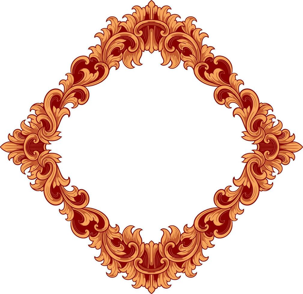 Frame ornament vintage classic element decoration vector