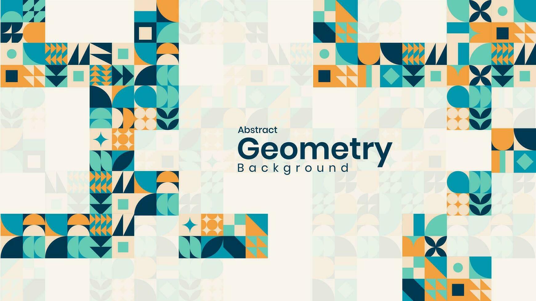 abstract geometric mosaic shape design background vector
