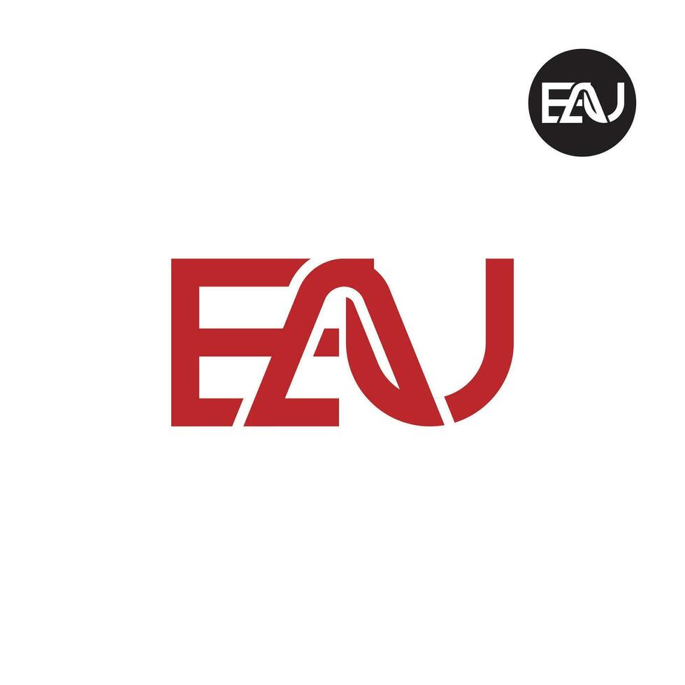 Letter EAU Monogram Logo Design vector