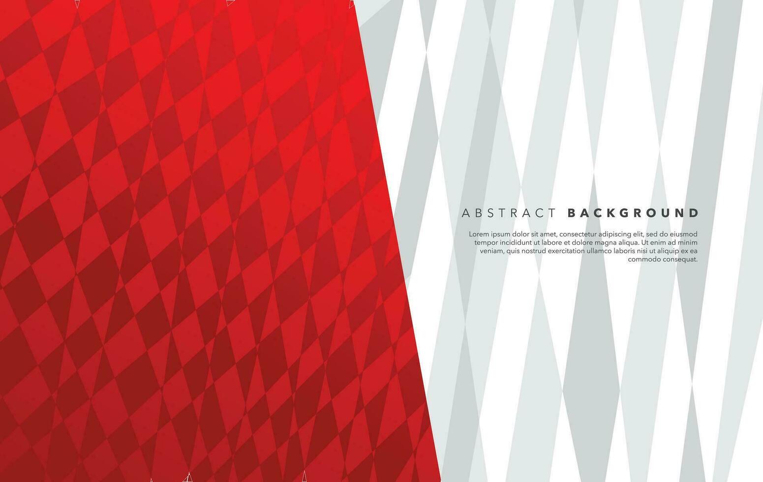 red and white modern abstract background design vector