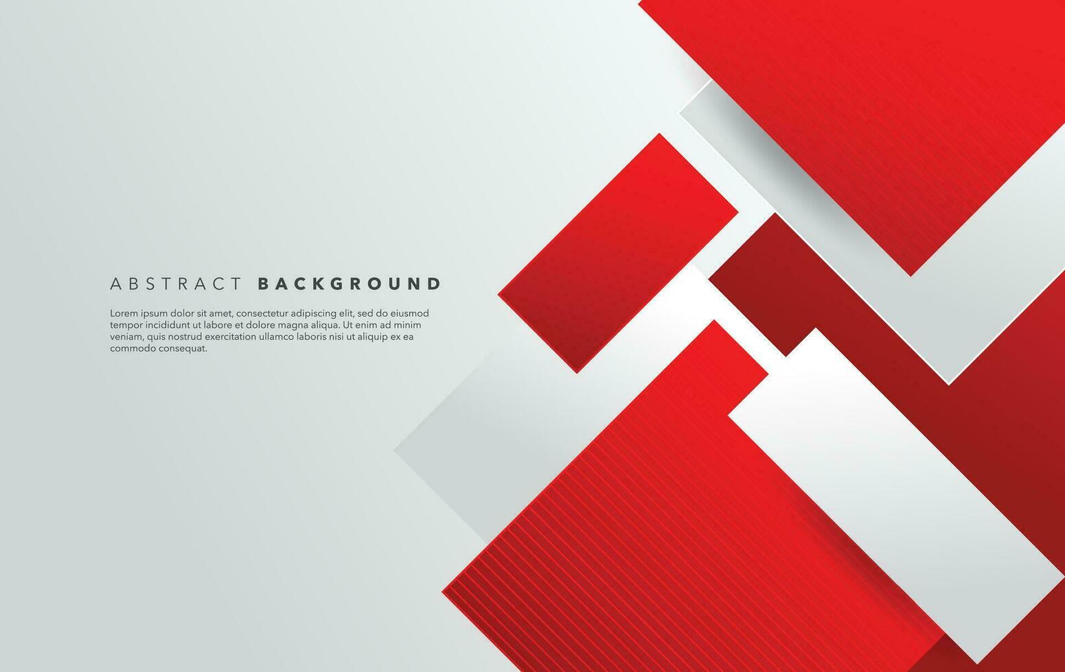 red and white modern abstract background design vector