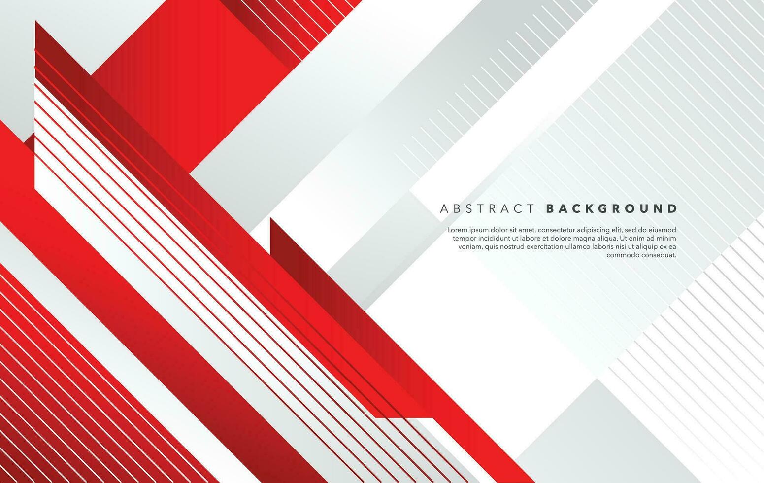 red and white modern abstract background design vector