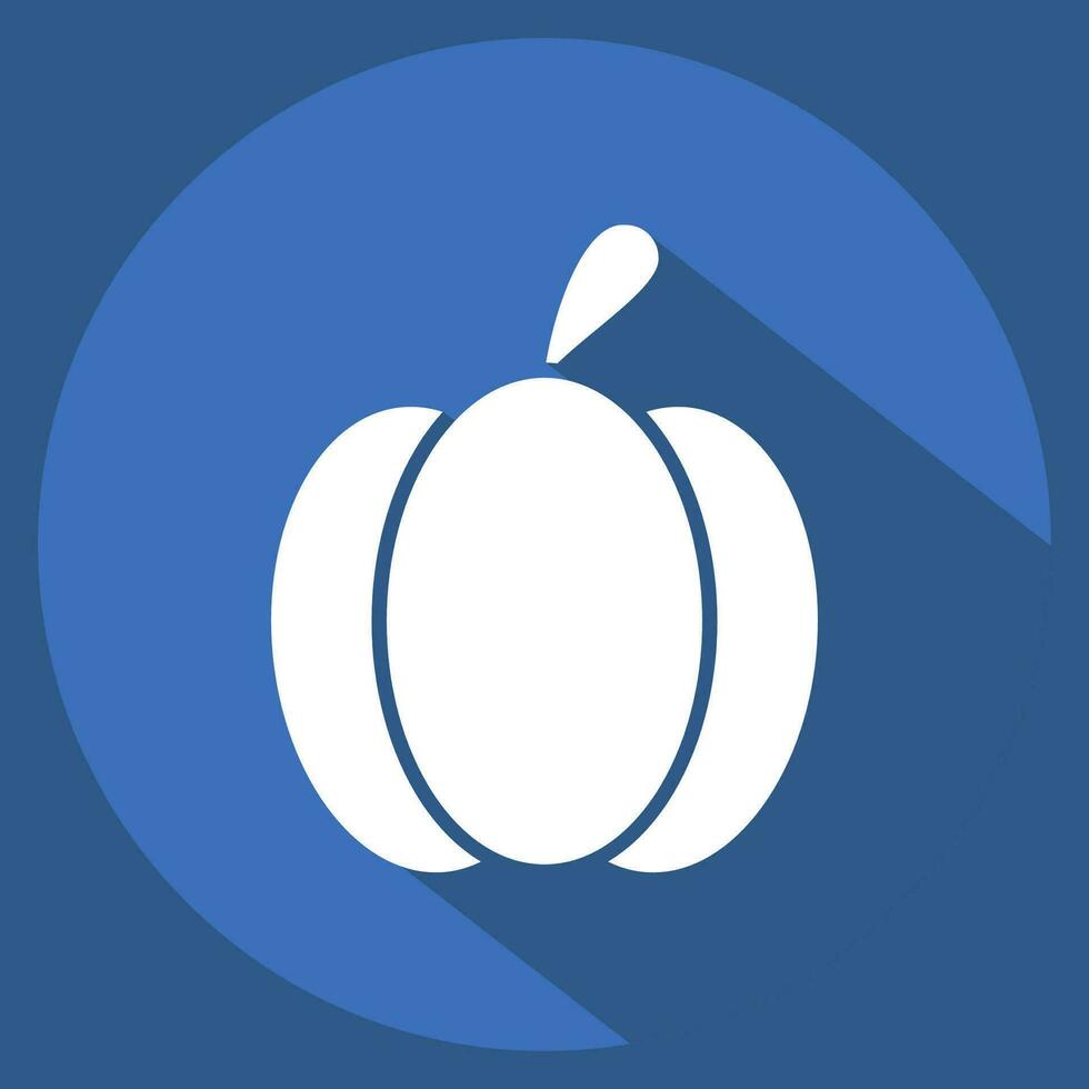 icono pimenton. relacionado a Fruta y vegetal símbolo. largo sombra estilo. sencillo diseño editable. sencillo ilustración vector