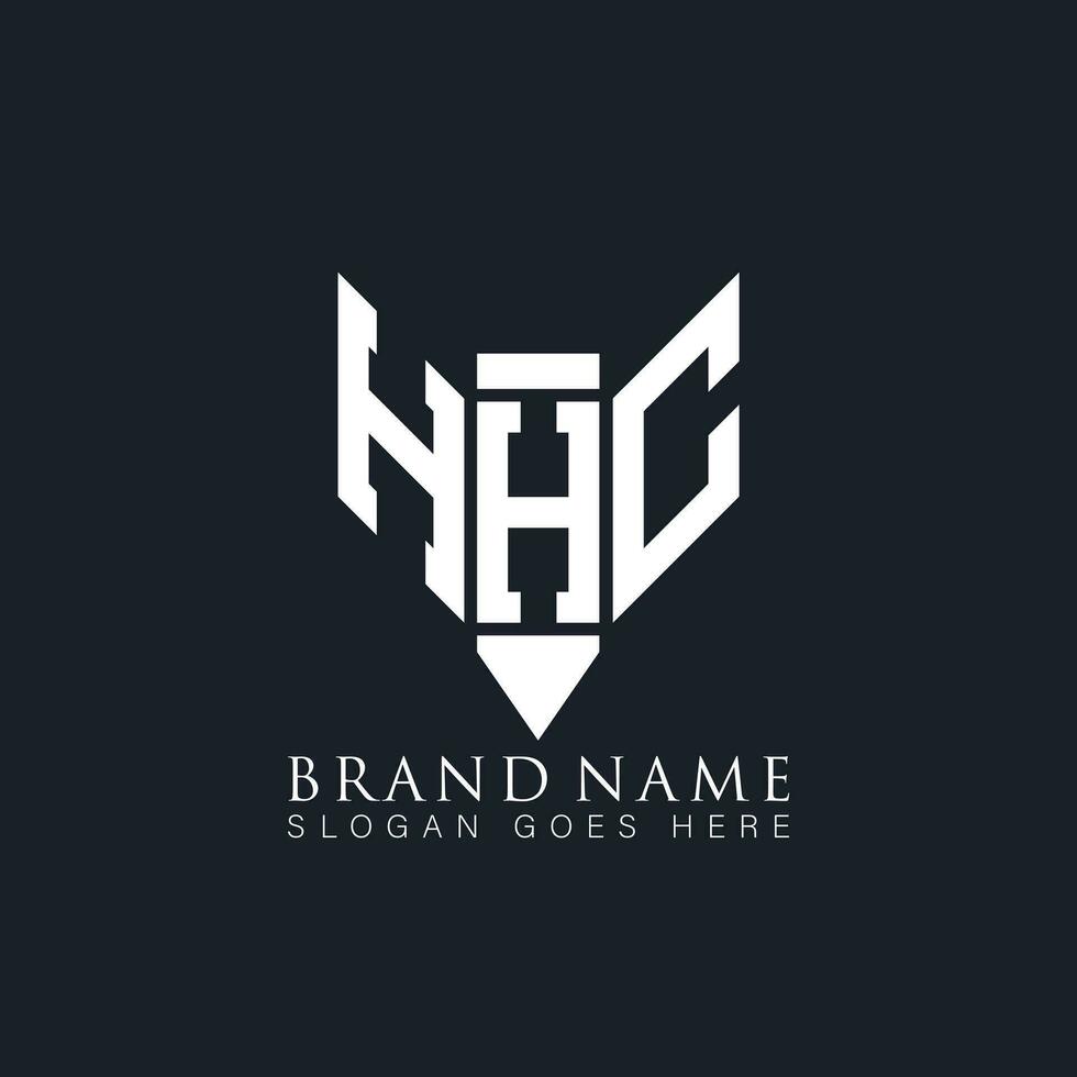 HHC letter logo. HHC creative monogram initials letter logo concept. HHC Unique modern flat abstract vector letter logo design.