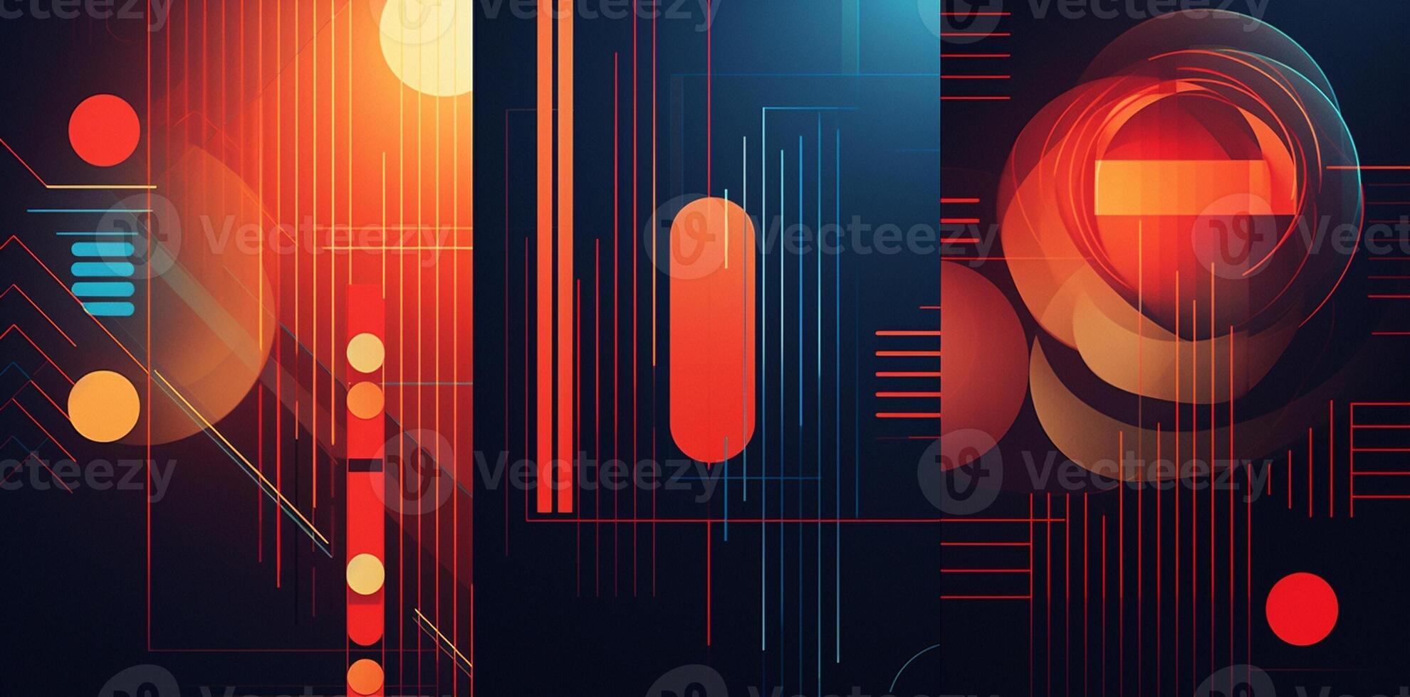 AI Generated Pattern bright illustration light geometric digital technology purple futuristic glowing line blue texture design background abstract neon space modern photo