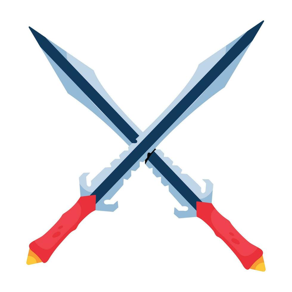 Trendy Roman Swords vector