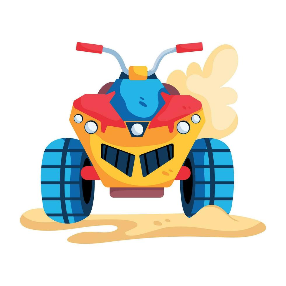 Trendy Quad Bike vector